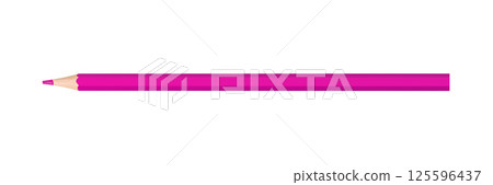 pink colored pencil isolated on white background 125596437