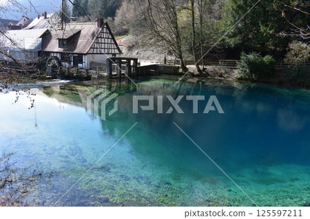 The mysterious blue springs of Blautopf 125597211