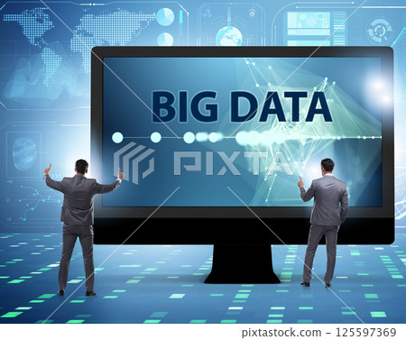 Big data concept with data mining analyst 125597369
