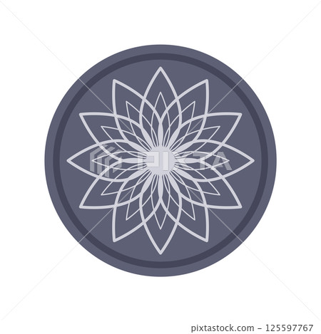 Traditional Morocco ornate in flat design. Abstract geometric arabesque. Vector illustration isolated. Traditional Morocco ornate in flat design. Abstract geometric arabesque. Vector illustration isolated. 125597767