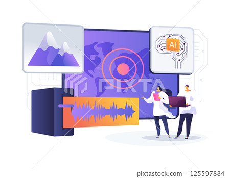 Advanced Sensors for Earthquake Predictions abstract concept vector illustration. 125597884
