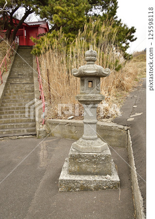 拍攝北海道函館竹駒稻荷大明神社的春天風景 125598118