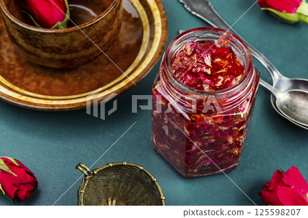 Rose jam for tea. Rose jam for tea. 125598207