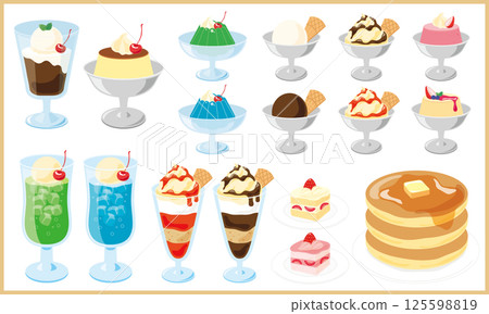 Coffee shop sweets 125598819