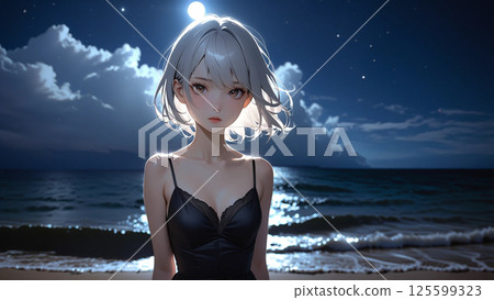 美麗的海灘女人 美麗的海灘女人 125599323