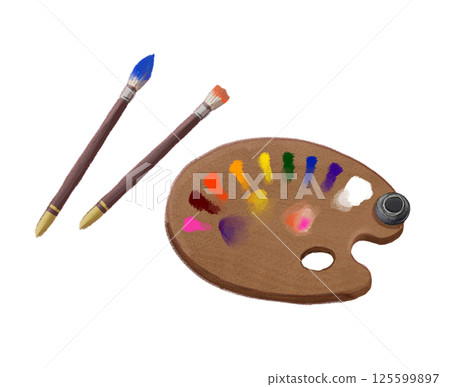 油畫調色盤 油畫調色盤 125599897