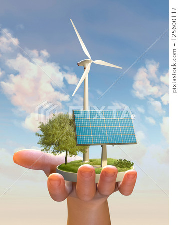 Wind and solar power generation 125600112