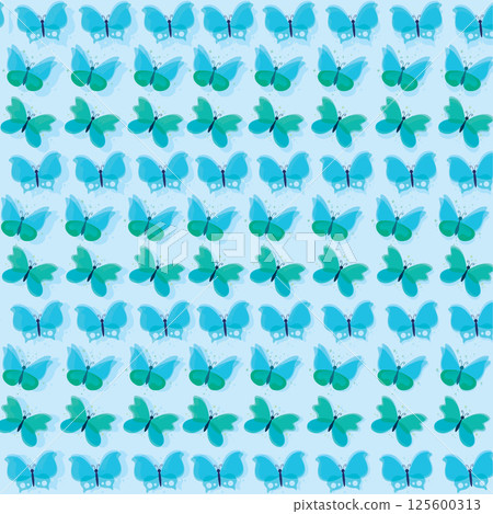 Butterflies blue repeat. Vector Butterflies blue repeat. Vector 125600313