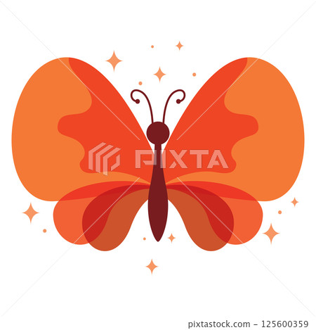 Colored butterfly wings. Vector Colored butterfly wings. Vector 125600359