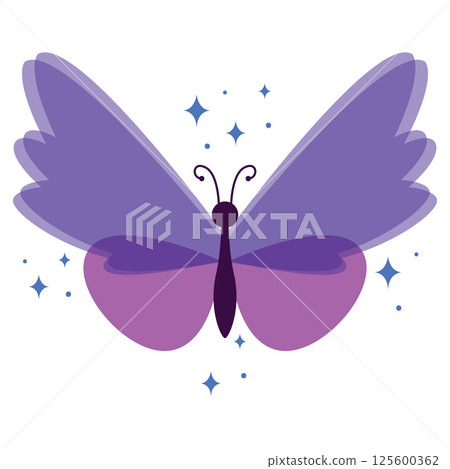 Colored butterfly wings. Vector Colored butterfly wings. Vector 125600362