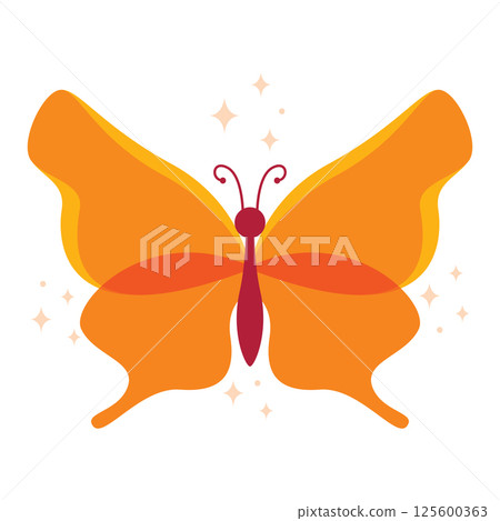Colored butterfly wings. Vector Colored butterfly wings. Vector 125600363
