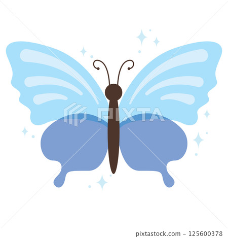 Colored butterfly wings. Vector 125600378