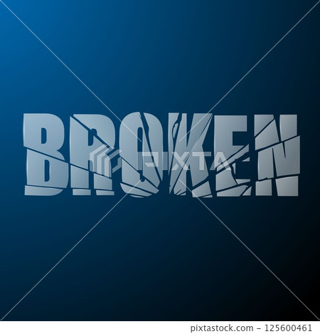 Glass broken text background Glass broken text background 125600461
