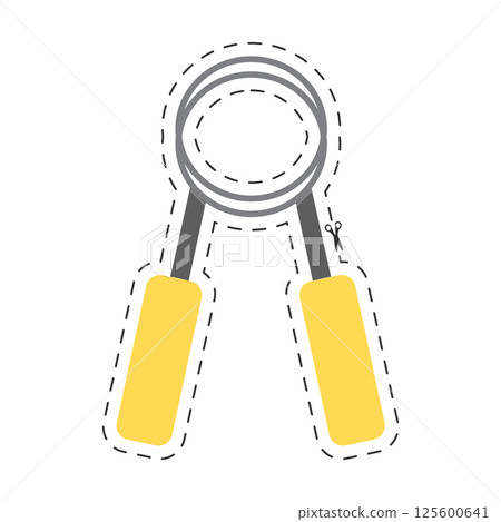 Hand grip strengthener. Vector 125600641