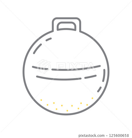 Bath bomb with yellow bubbles. Vector Bath bomb with yellow bubbles. Vector 125600658