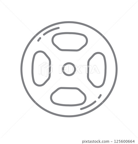 Weight plate icon. Vector 125600664