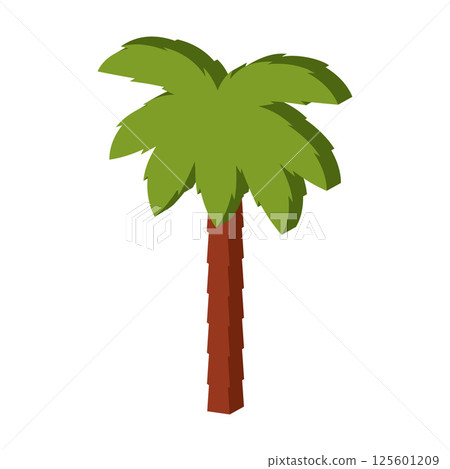 Cartoon style green tree. Vector Cartoon style green tree. Vector 125601209