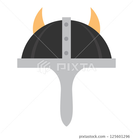Viking helmet icon. Vector Viking helmet icon. Vector 125601296