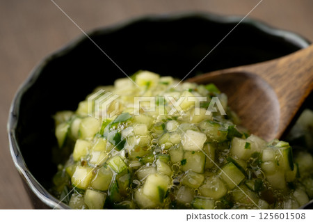 Close-up of dashi, a local dish from Yamagata 125601508