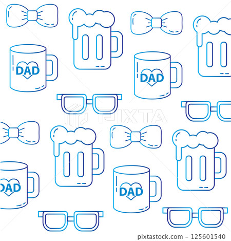 Beer mug and bowtie theme. Vector 125601540
