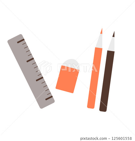 Simple stationery illustration 125601558