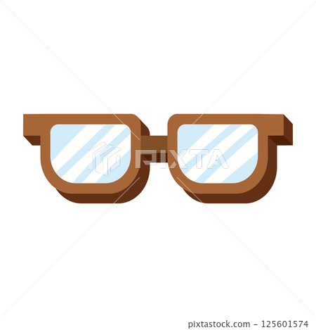 Square eyeglasses icon. Vector Square eyeglasses icon. Vector 125601574