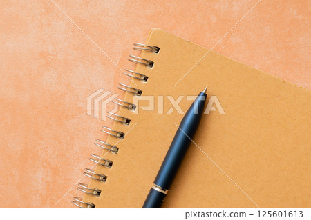 Notepad and ballpoint pen Notepad and ballpoint pen 125601613