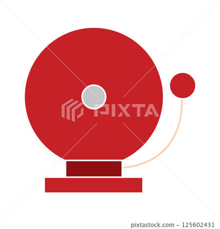 Ringing school bell icon. Vector Ringing school bell icon. Vector 125602431