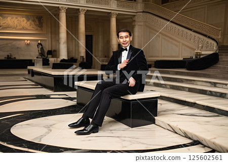 A man in a tuxedo A man in a tuxedo 125602561