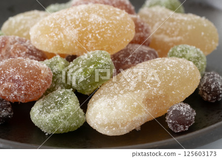 Close-up of colorful sweet beans 125603173