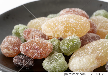 Close-up of colorful sweet beans Close-up of colorful sweet beans 125603176