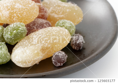 彩色甜豆的特寫 彩色甜豆的特寫 125603177