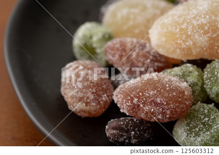 Close-up of colorful sweet beans 125603312