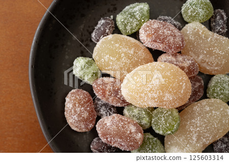 Close-up of colorful sweet beans 125603314