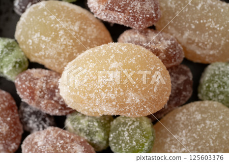 彩色甜豆的特寫 彩色甜豆的特寫 125603376