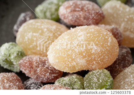 Close-up of colorful sweet beans 125603378