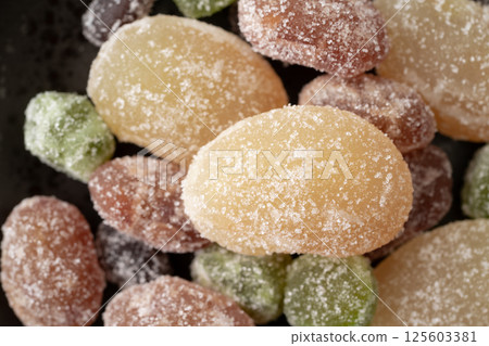 彩色甜豆的特寫 彩色甜豆的特寫 125603381