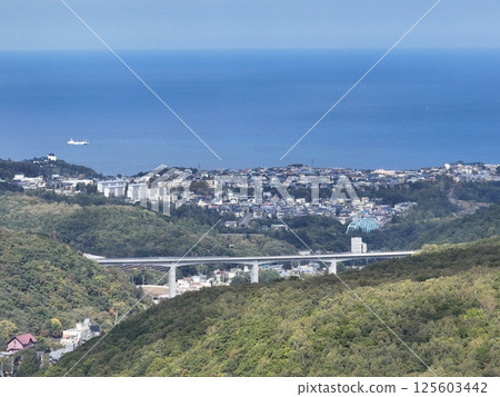【從空中俯瞰北海道】朝里水壩、朝裡、小樽街景 125603442