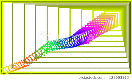 Frame design with shapes that converge towards the outer frame Frame design with shapes that converge towards the outer frame 125603513
