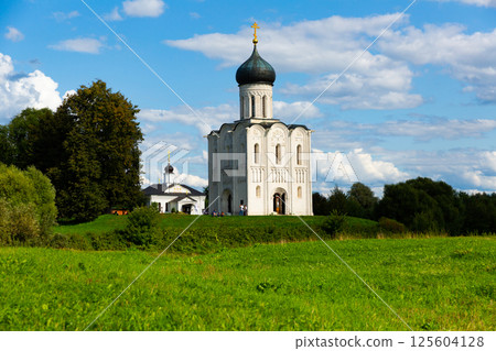 Intercession Church on Nerl and Church of Three Holy Hierarchs in Bogolyubovo, Russia 125604128