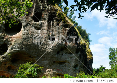 rocks on the top of the mountain in Wuyi Mountain, Fujian Province, China rocks on the top of the mountain in Wuyi Mountain, Fujian Province, China 125604460
