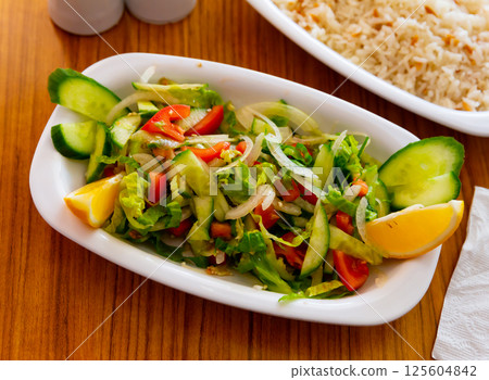 Light delicious and healthy vegetable salad Choban 125604842