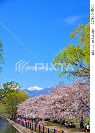 Spring in Azumino City, Nagano Prefecture: Shikaseki Bicycle Plaza Spring in Azumino City, Nagano Prefecture: Shikaseki Bicycle Plaza 125604906