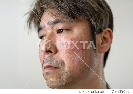 帶狀皰疹症狀：50多歲的男性 125605092