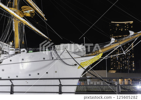 Lighted-up sailing ship Nippon Maru Lighted-up sailing ship Nippon Maru 125605282