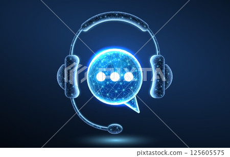 Customer service. Support call, live advice, phone bot, chat headphone Customer service. Support call, live advice, phone bot, chat headphone 125605575