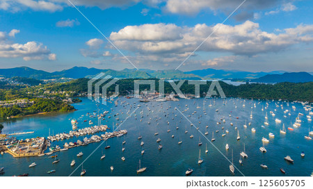 Pak Sha Wan marina view April 21 2025, Sai Kung HK 125605705