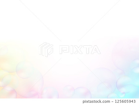 彩色肥皂泡背景 彩色肥皂泡背景 125605943