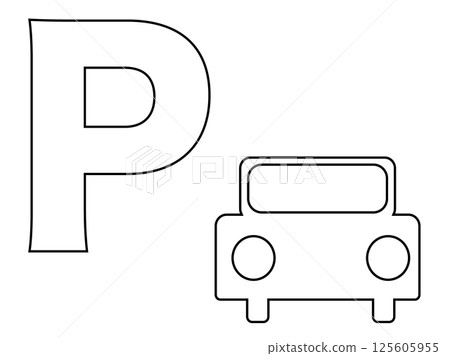 停車場停車象形圖 125605955