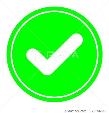 tick with circle badge tick with circle badge 125606389